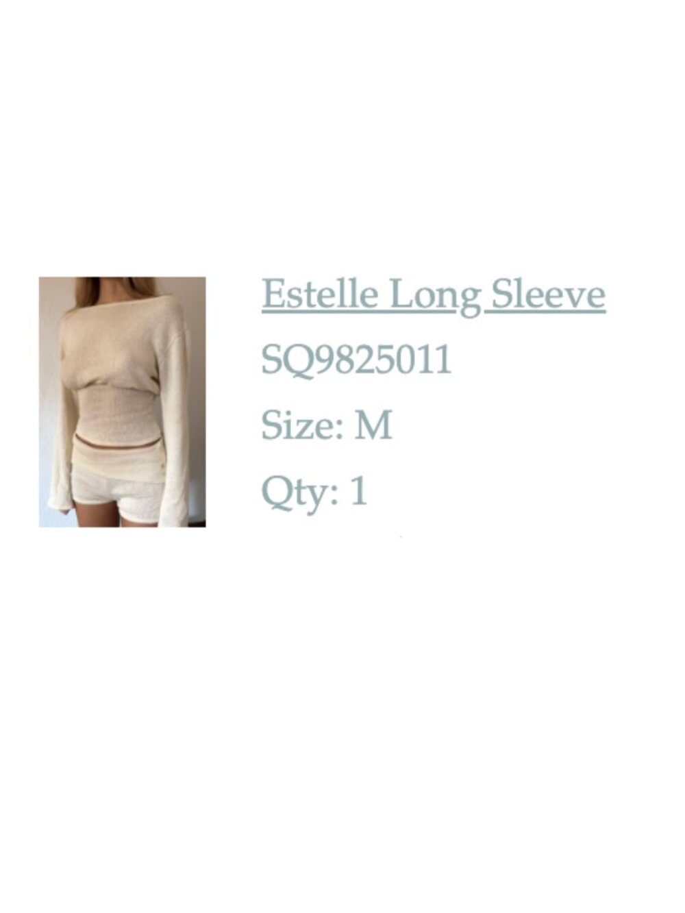Wendtt Estelle Long Sleeve (Ecru/Off-White, size M) - Picture 13 of 13